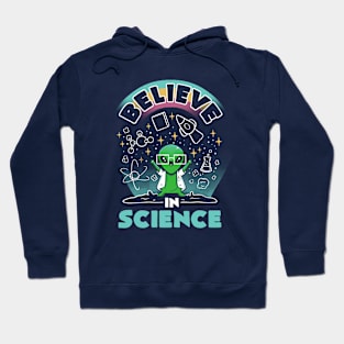 Believe in Science Alien by Tobe Fonseca Hoodie